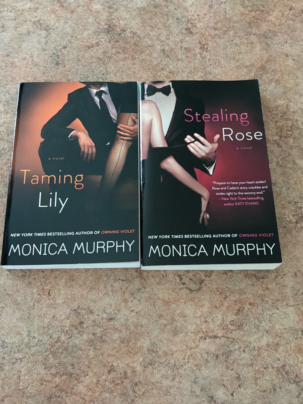 Monica Murphy - Taming Lily & Stealing Rose paperback books
